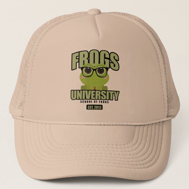 Frogs University Trucker Hat (Front)