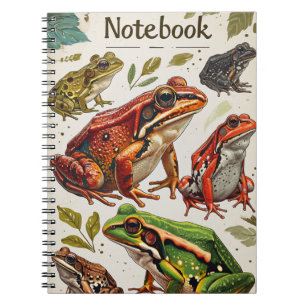 Frogs Vintage Notebook 