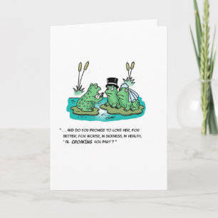Frog's Wedding Card