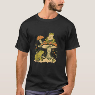 Frogs with Mushrooms Comic Graphic for Men Women C T-Shirt