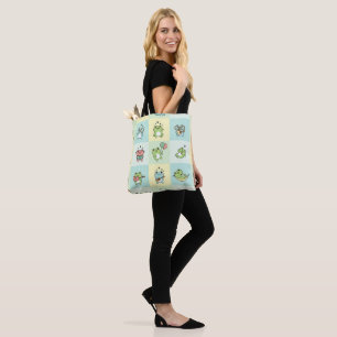 Frogs with Tiny Hobbies Tote Bag