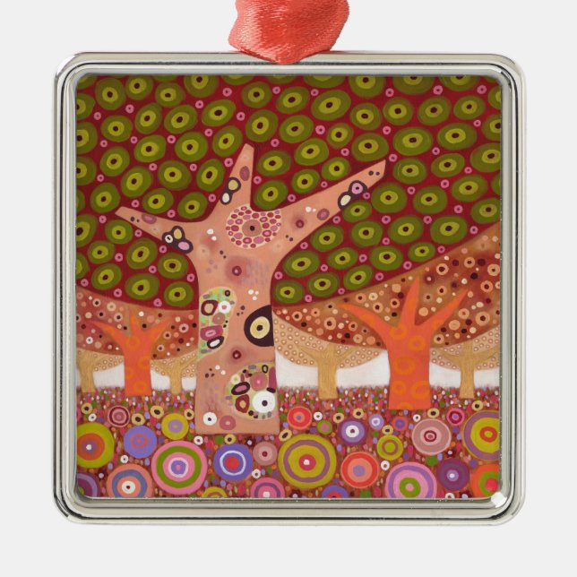 Frogspawn trees 2010 metal ornament (Front)