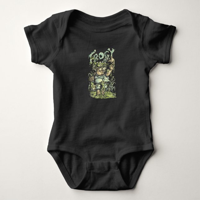 Frogy Baby Bodysuit (Front)