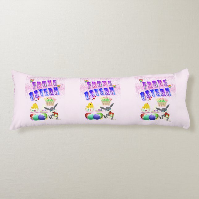 Frohe Ostern Body Cushion (Front)