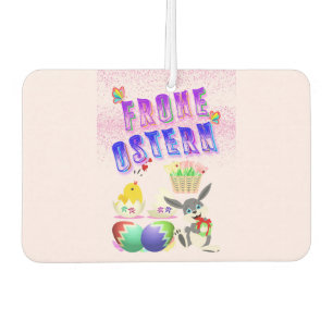 Frohe Ostern Car Air Freshener
