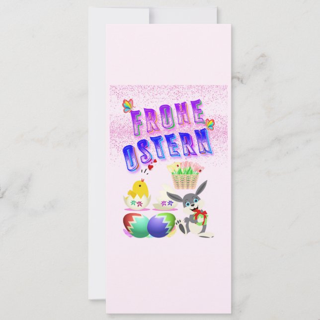 Frohe Ostern Card (Front)