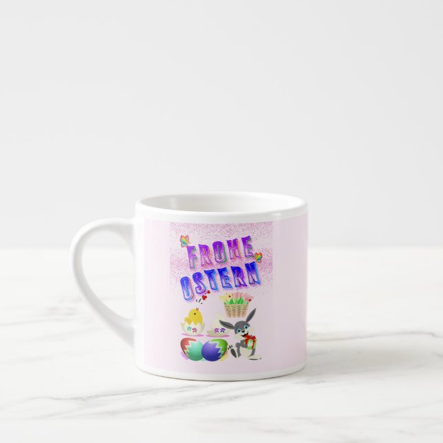 Frohe Ostern Espresso Cup (Left)