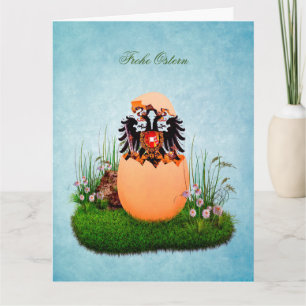 "Frohe Ostern" Habsburg folded card