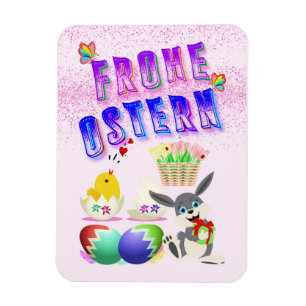 Frohe Ostern Magnet