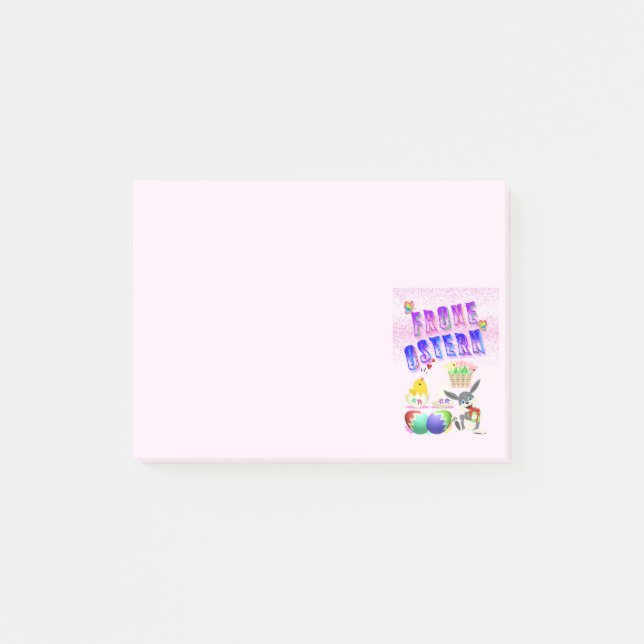 Frohe Ostern Post-it Notes (Front)