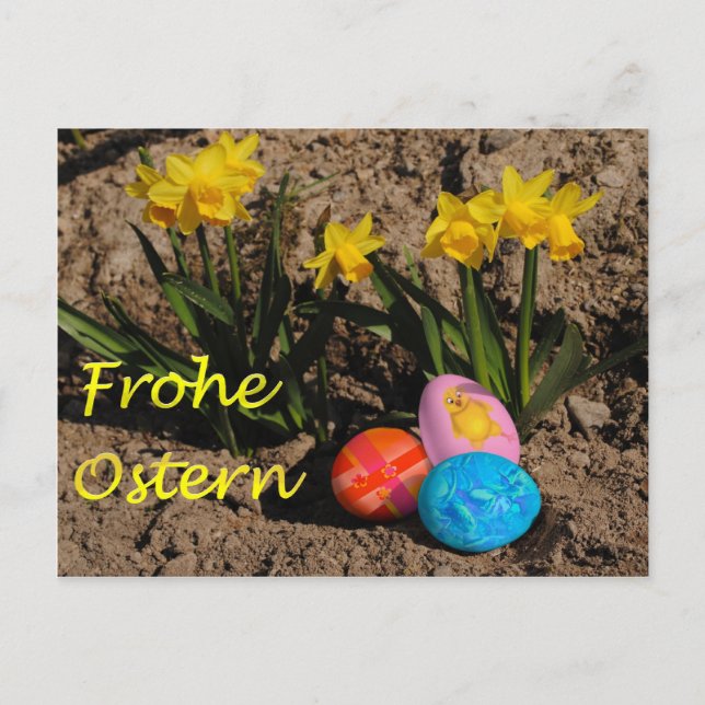 Frohe Ostern Postcard (Front)