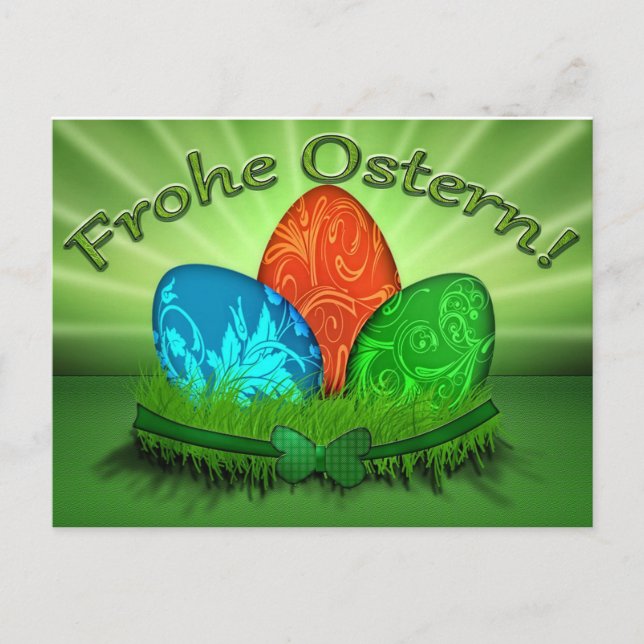 Frohe Ostern Postcard (Front)