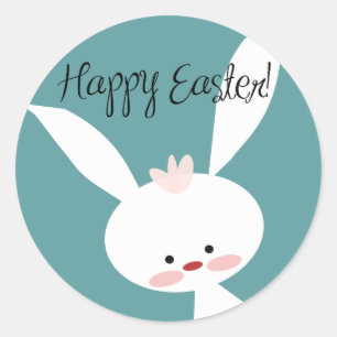 FROHE OSTERN RUNDER STICKER, SET OF STICKERS