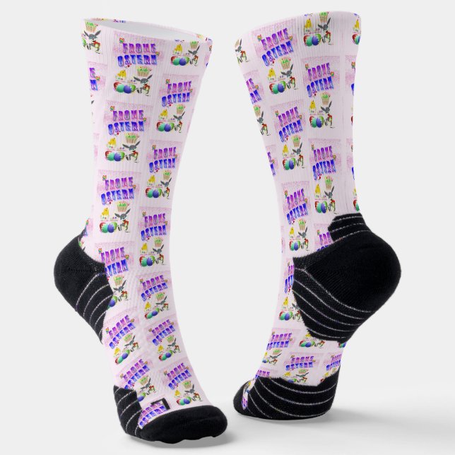Frohe Ostern Socks (Angled)