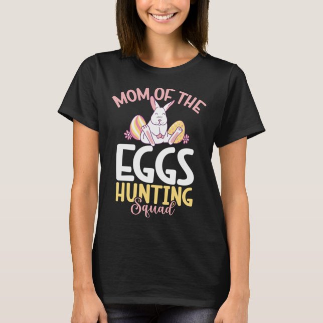 Frohe Ostern T-Shirt Mama Mother Easter Bunny Funn (Front)