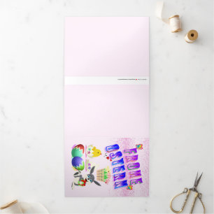 Frohe Ostern Tri-Fold Card