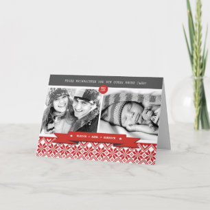 Frohe Weihnachten. German Christmas Photo Card