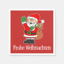 Frohe Weihnachten German Christmas Santa
