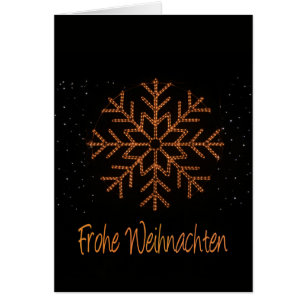 Frohe Weihnachten German Crystal Lights