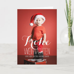 Frohe Weihnachten German Holiday Greeting Card