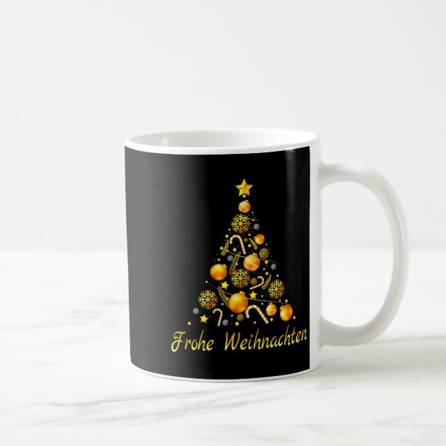 Frohe Weihnachten German Xmas Germany Christmas De Coffee Mug (Right)