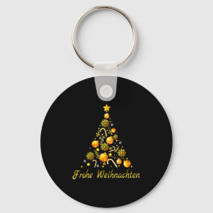 Frohe Weihnachten German Xmas Germany Christmas De Key Ring