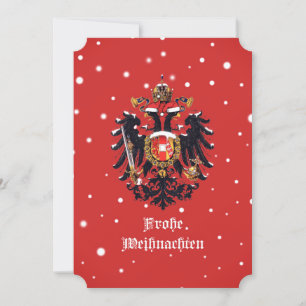 "Frohe Weihnachten" Habsburg Christmas Flat Holiday Card