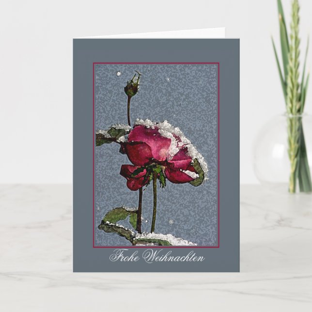 Frohe Weihnachten Holiday Card (Front)
