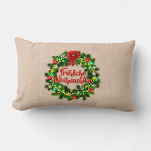 Frohe Weihnachten Kissen Christmas Lumbar Cushion