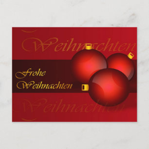 Frohe Weihnachten Postcard