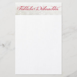 Frohe Weihnachten Stationery