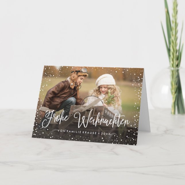 Frohe Weihnachten | Weihnachtskarte Holiday Card (Front)