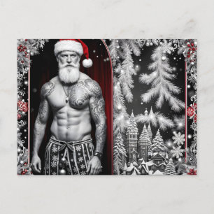 Frohe Weihnachten wünscht der Weihnachtsmann Postcard