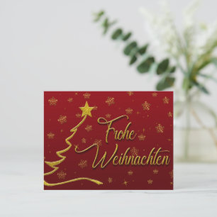 Frohe Wiehnachten Holiday Postcard