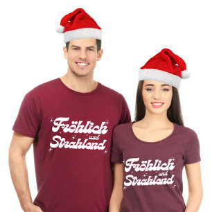 Fröhlich und Strahlend Merry and Bright Christmas T-Shirt