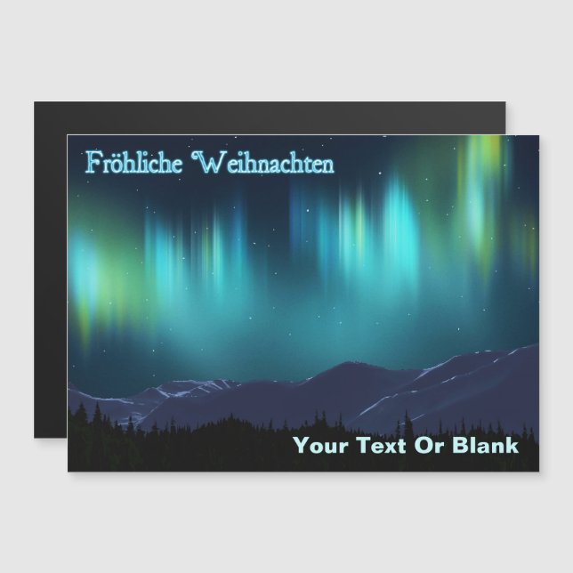 Fröhliche Weihnachten - Aurora Borealis (Front/Back)