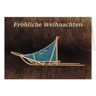 Fröhliche Weihnachten - Dog Sled