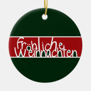 Frohliche Weihnachten Ornament