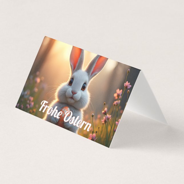 Fröhlicher Osterhase im Zauber des Frühlings (Front)