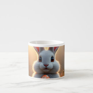 Fröhlicher Osterhase im Zauber des Frühlings Espresso Cup