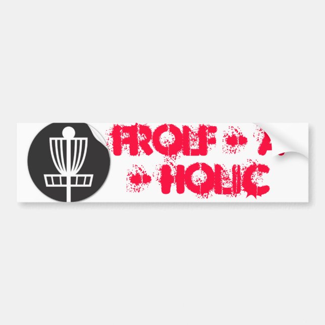 Frolf - A - Holic Bumper Sticker (Front)