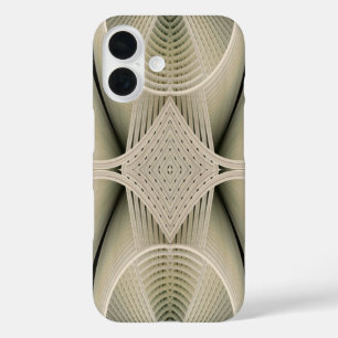 Frolic Abstract Art Deco Hourglass iPhone 16 Case