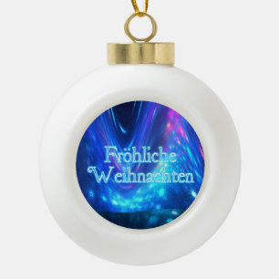 Froliche Weihnachten - Qaanaaq - Northern Lights Ceramic Ball Christmas Ornament