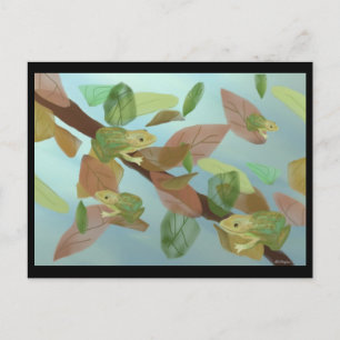 Frolicking Frogs Postcard
