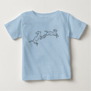 Frolicking Lambs 🐑 Baby T-Shirt