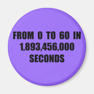From 0 to 60 in seconds magnet