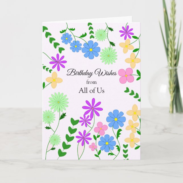 From a Group Birthday Card (Front)
