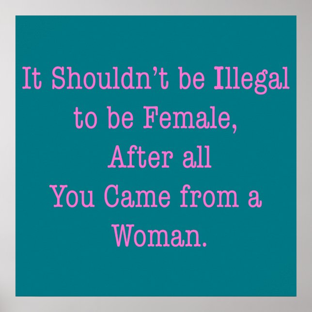 From a Woman Poster (Front)