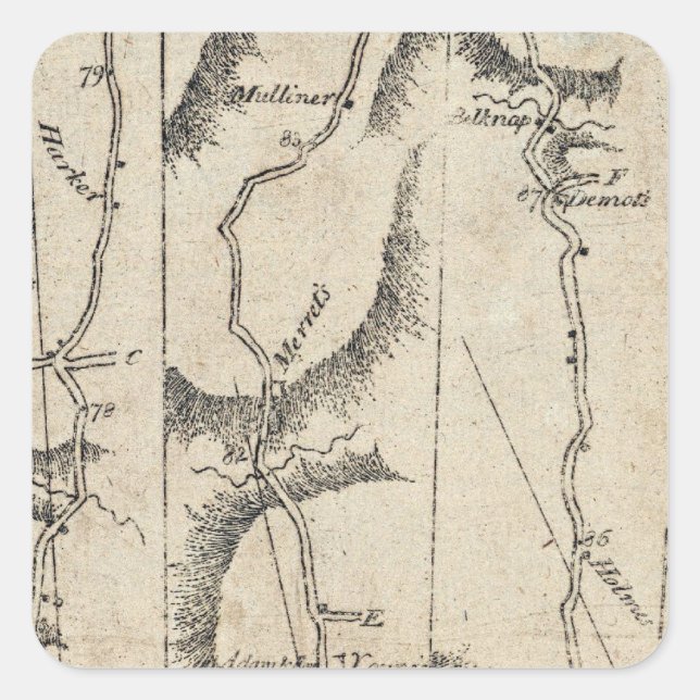 From Albany to Newborough 33 Square Sticker (Front)