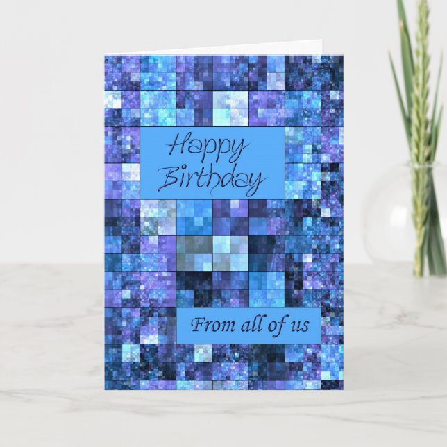 From all of us, a Birthday card (Front)